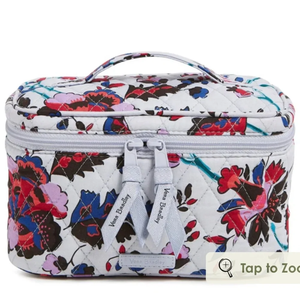 Vera Bradley Train Case for Cosmetics in Vineyard Floral